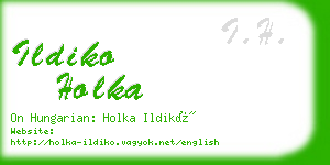 ildiko holka business card